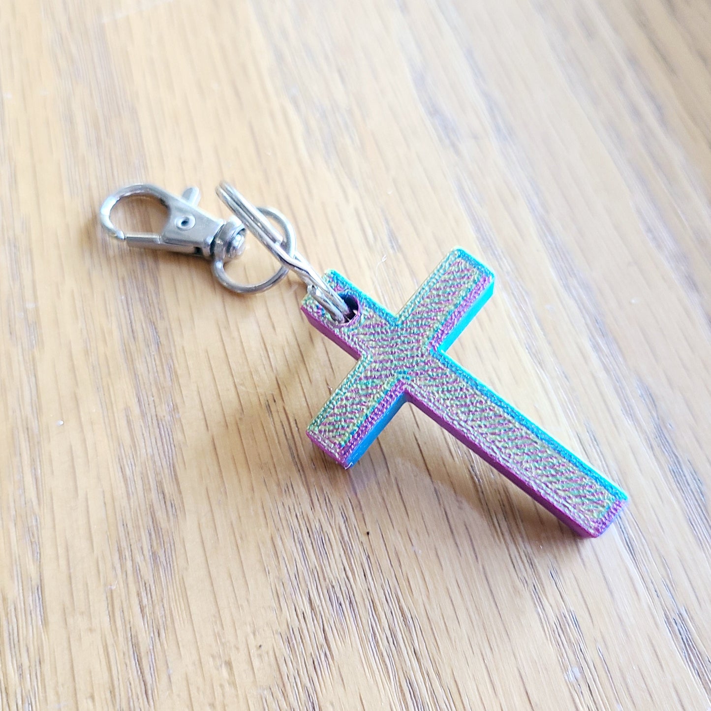 *Choose Color* 3D Printed Keychain Crosses Cross Homemade Church Gifts Present