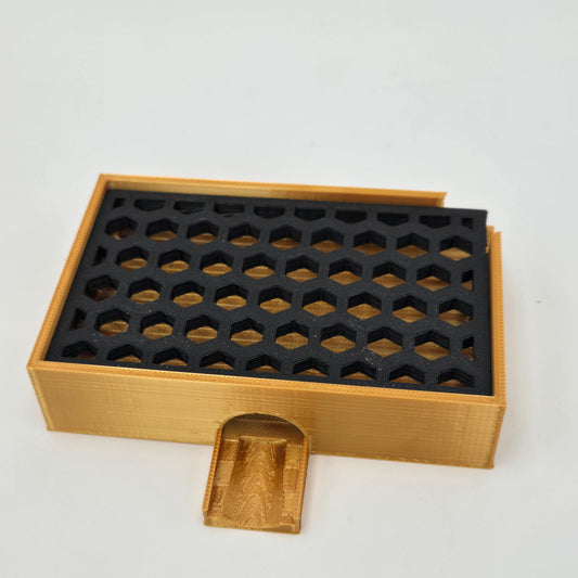 Mini Soap Holder w/ Spout 3D Printed Black & Gold Decor Gift Decoration Lakeland3D