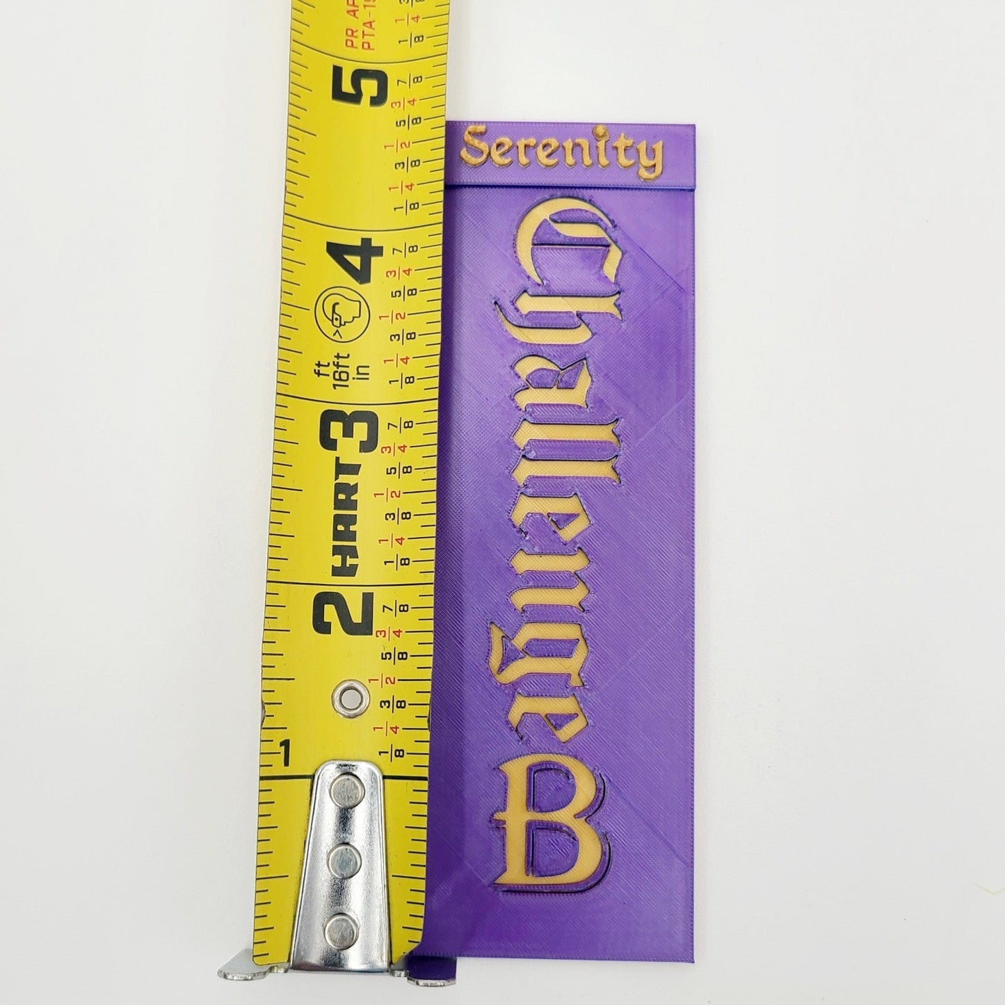 Challenge B Bookmark 3D Printed Personalize Name & Color Decor Tutor Gift