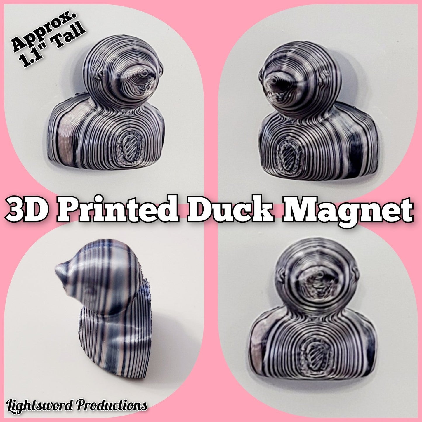 3D Printed 1" MAGNET Duck Multicolored JEEP Duckies Toy Gift Decoration Cruise