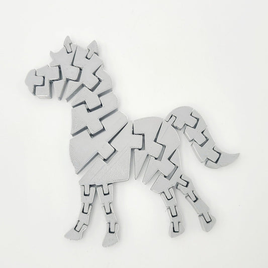 *Choose Color* 3D Printed Horse Flexi Fidget Toy Decor Gift Decoration