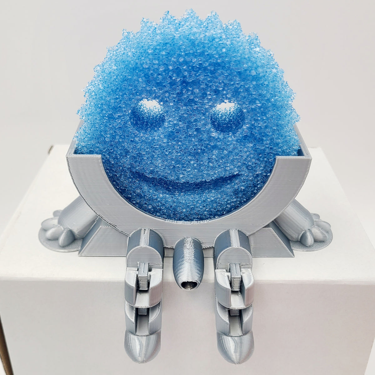 *Choose Color* 3D Printed Sponge Daddy Holder Kitchen Organization Smiley Face