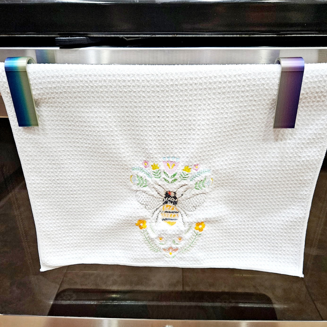 *Set of 4* No-Slip Towel Holder for Stove Handle 3D Printed Kitchen Organization