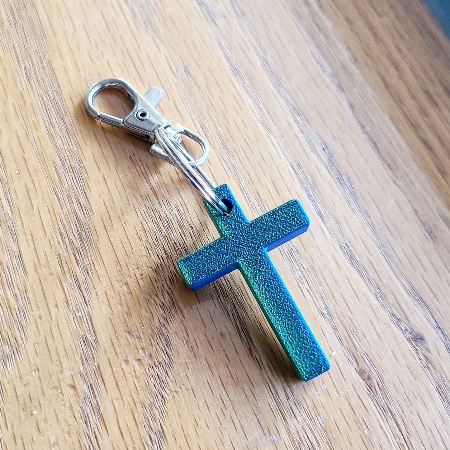 Set of 5 or 15! *Choose Color* 3D Printed Keychain Crosses Cross Homemade Church Gifts Present